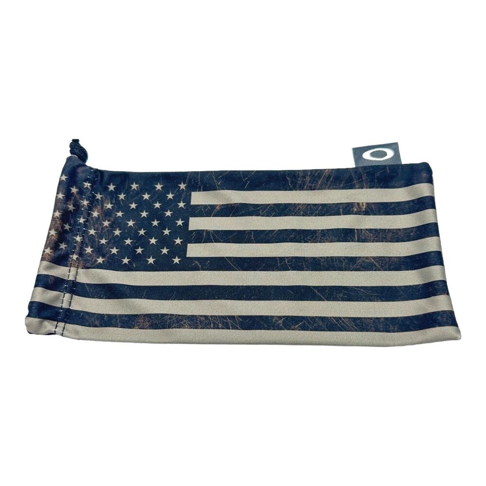 Oakley USA Flag Black/Grey Microbag Sunglasses Storage Cloth (Authentic)